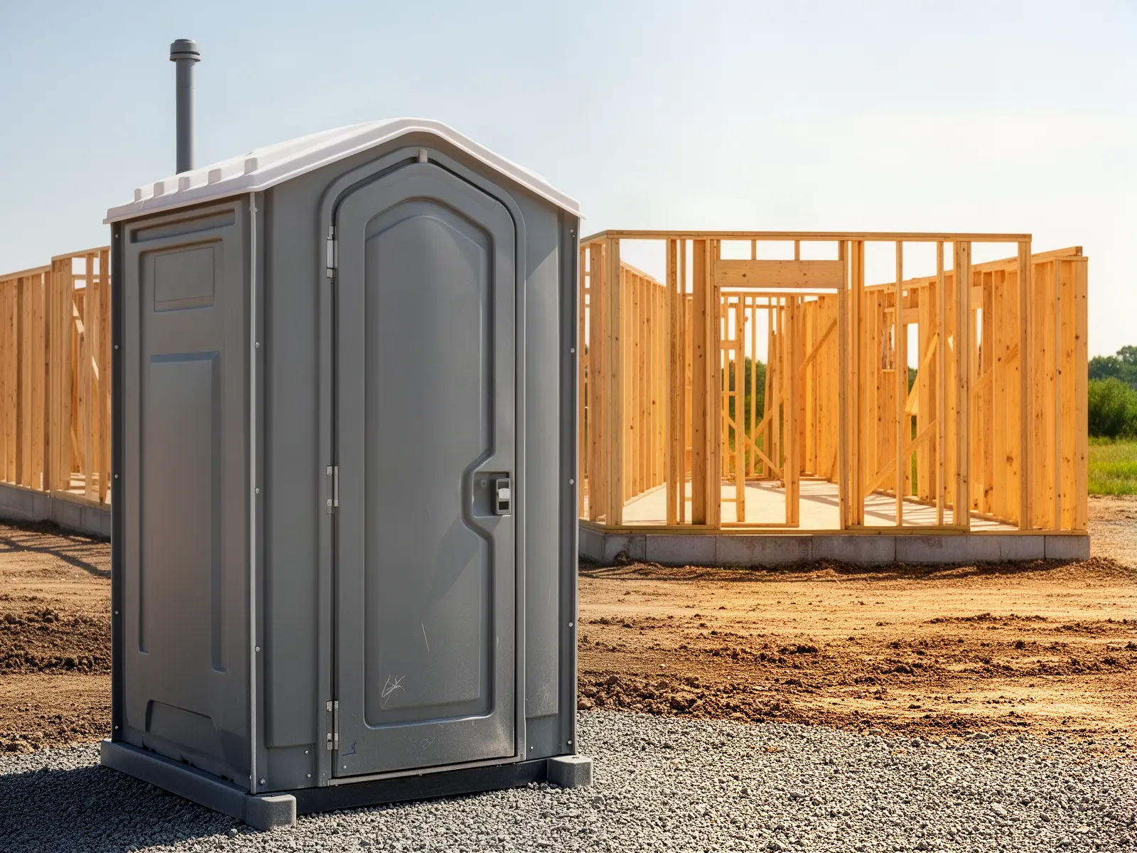 Clean porta potty unit from West Peak Porta Potty Rental in Albany, CA